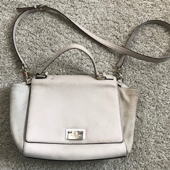 Kate Spade Suede Crossbody Satchel - Picture 1 of 8